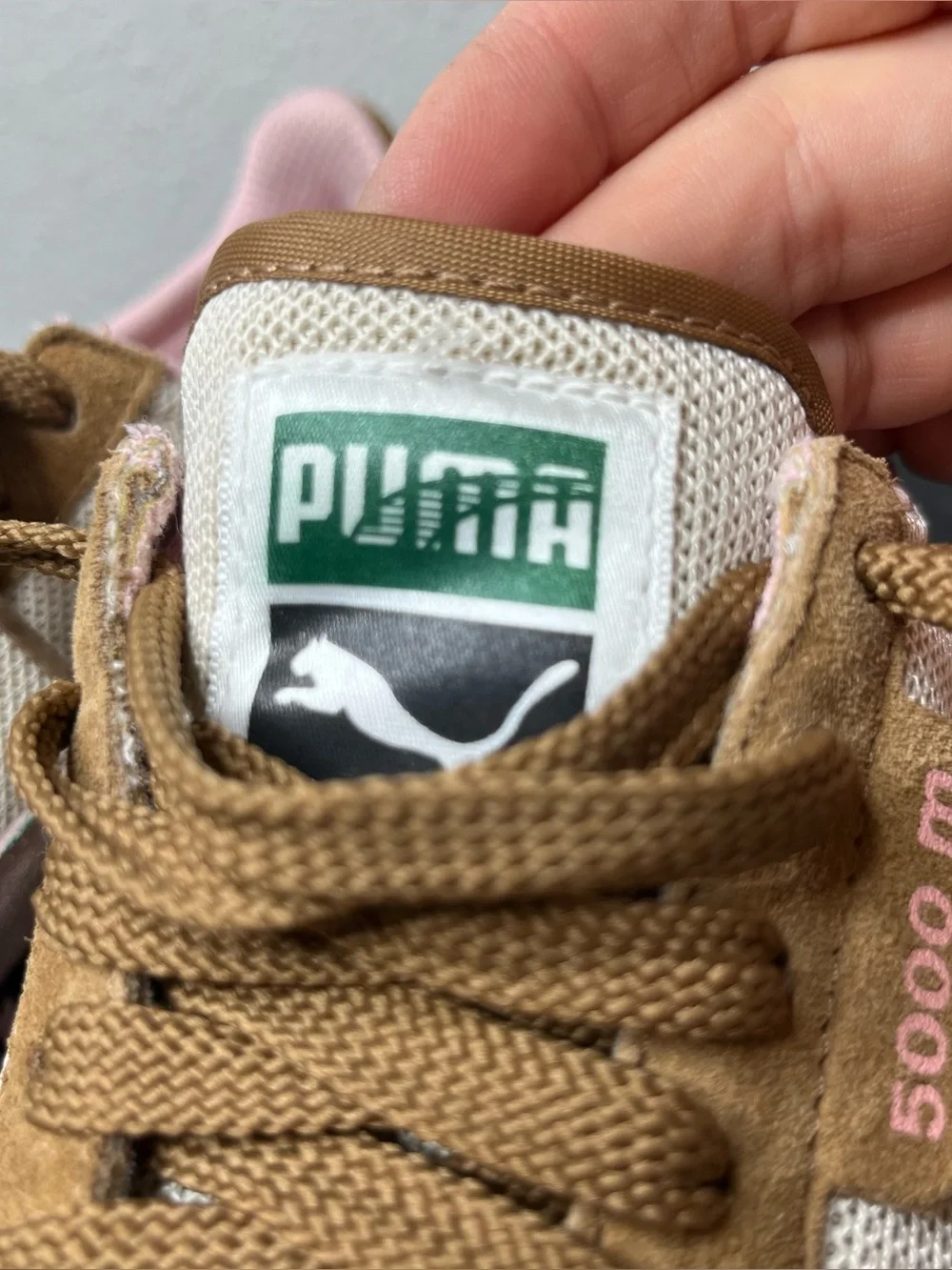 Y2K Puma Brown & Pink Suede 5000m Running Sneaker Low Profile Sporty - Picture 8 of 10